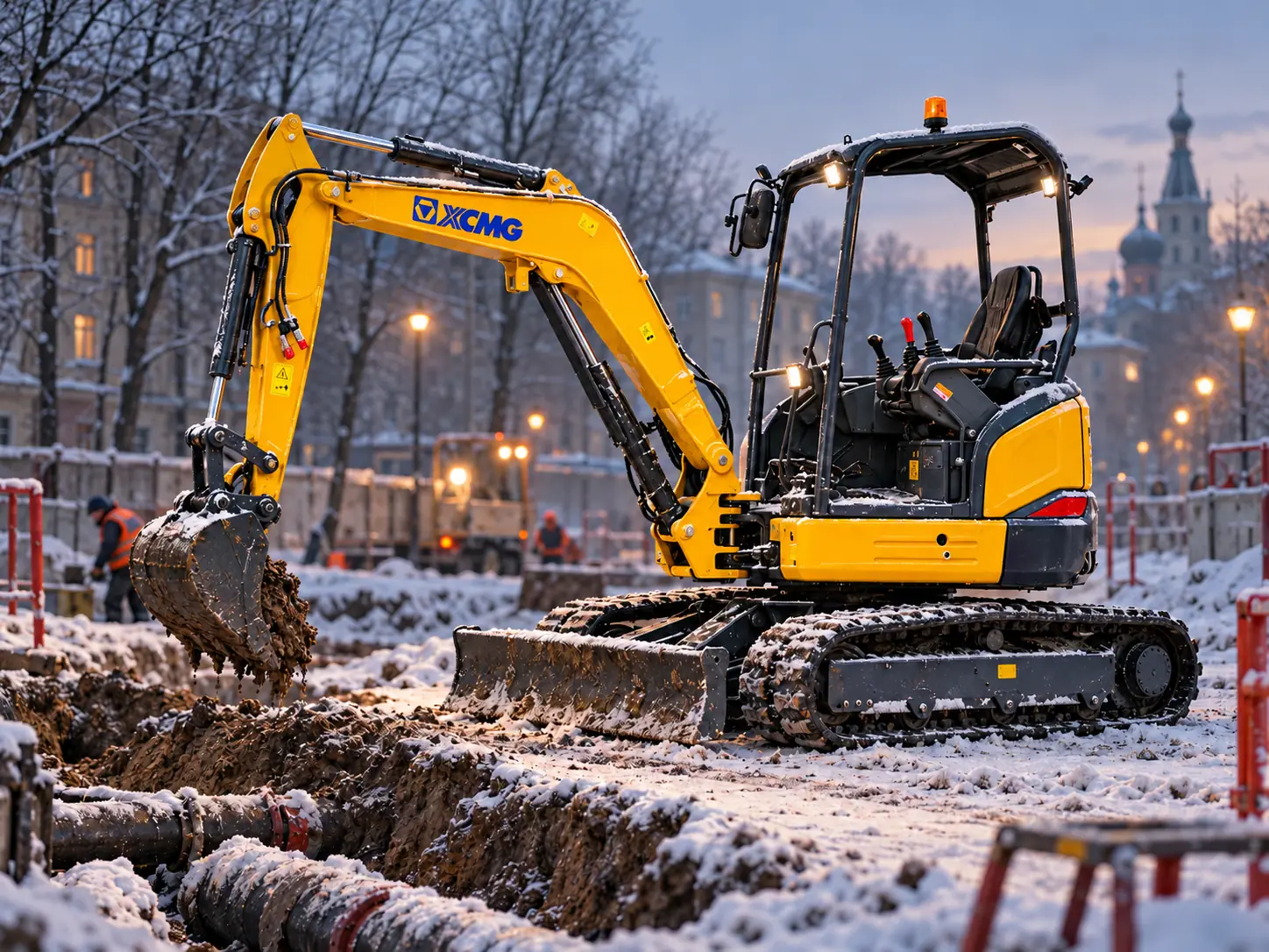 Мини-экскаватор XCMG XE55U