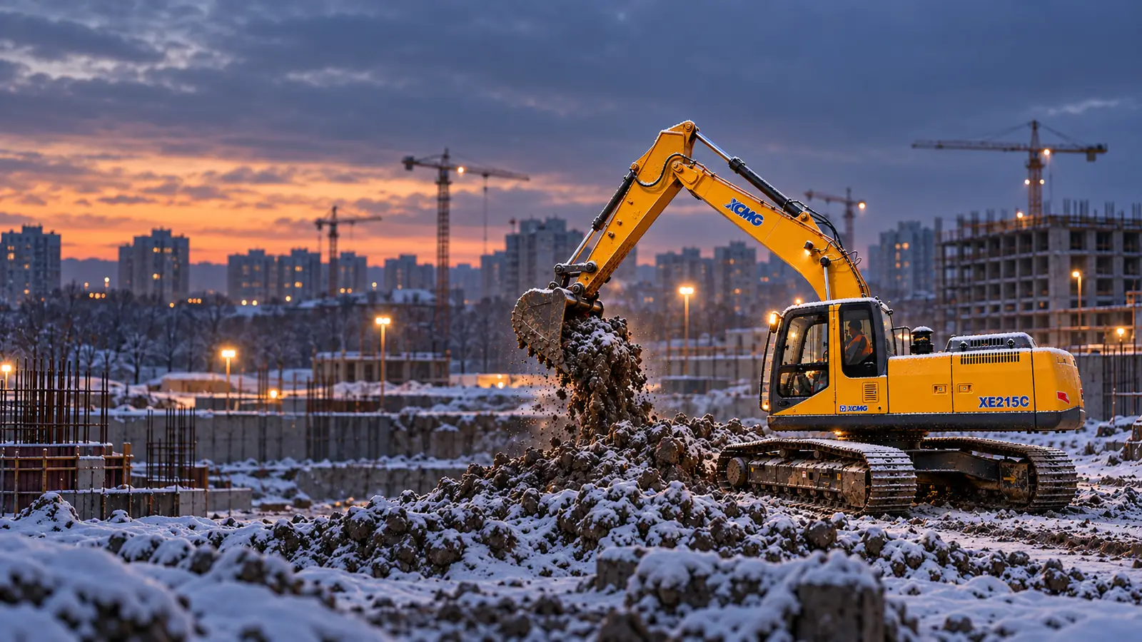 Гусеничный экскаватор XCMG XE215C