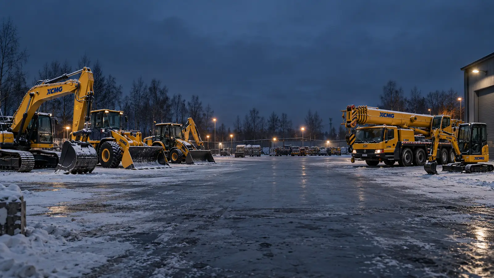 Техника XCMG на площадке