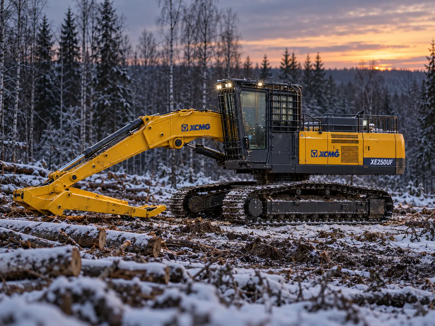 Лесной экскаватор XCMG XE250UF